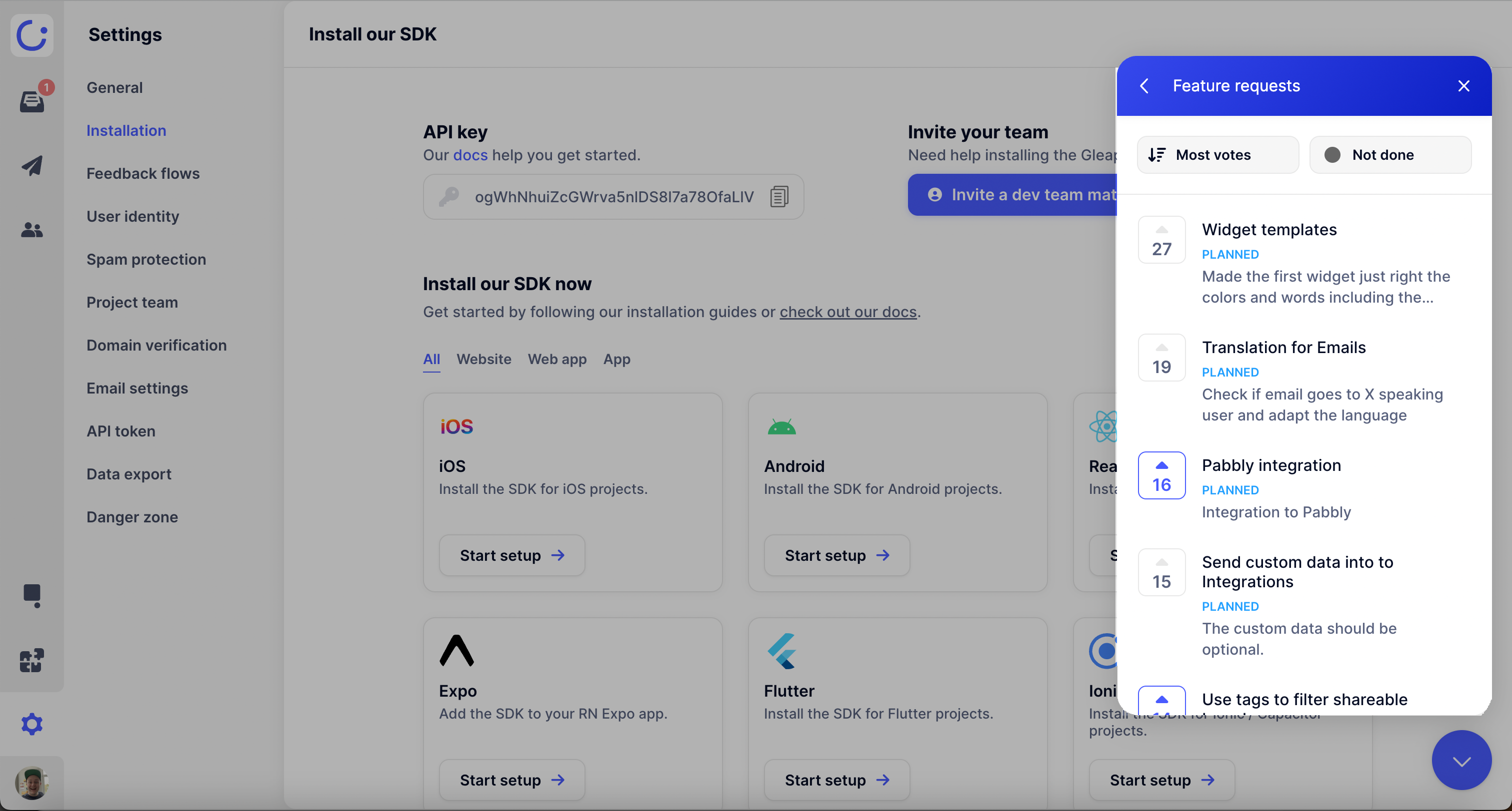 Release notes and news for your app or website