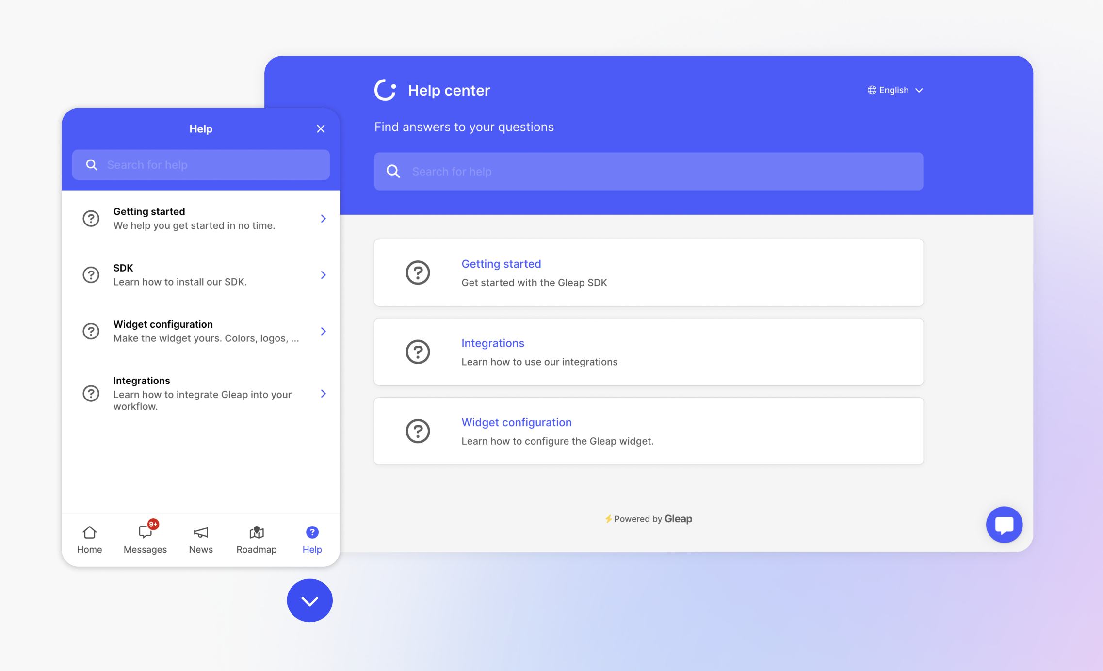 Release notes and news for your app or website